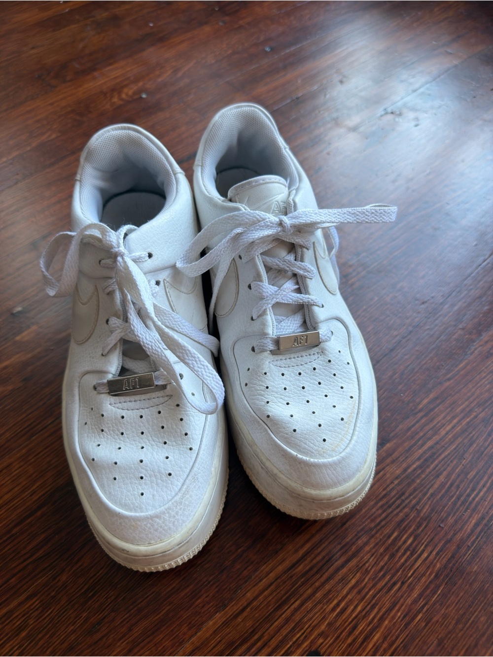 Nike White Air Force One Sneakers Athletic Shoes
